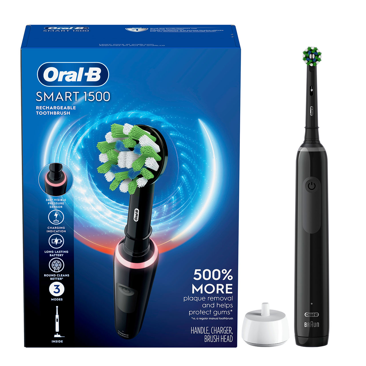 Chytrá řada Oral-B Smart 1500 Černé | CZ_OB58512