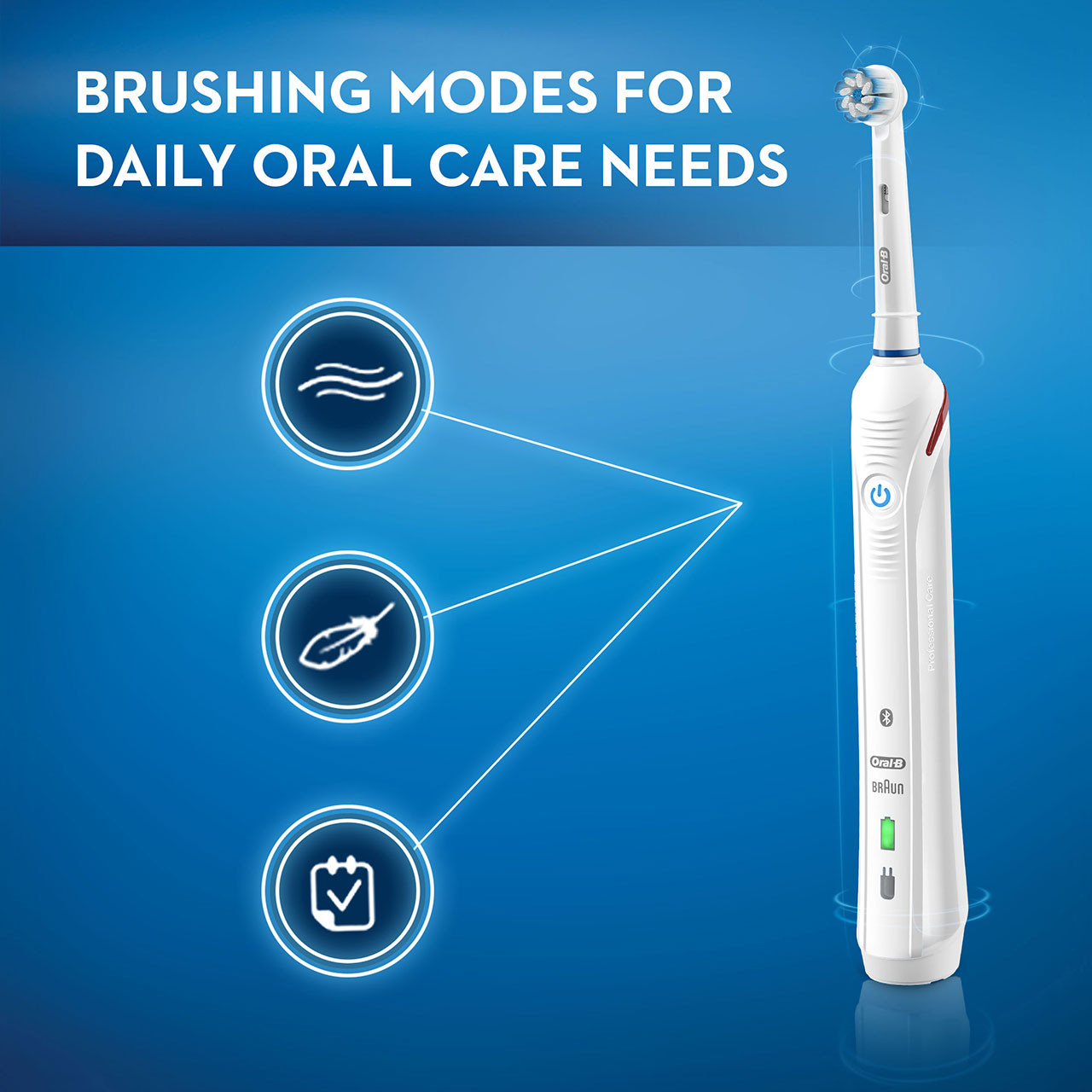 Chytrá řada Oral-B Smart 4000 Rechargeable Bílé | CZ_OB60946