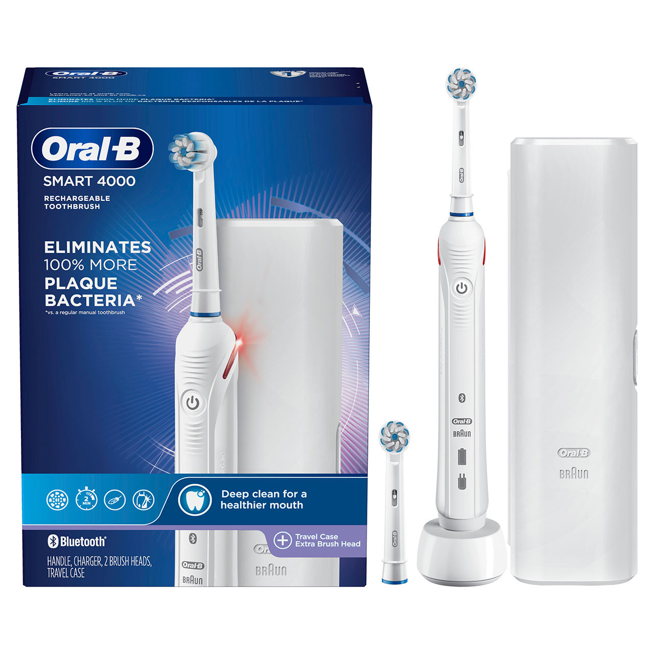 Chytrá řada Oral-B Smart 4000 Rechargeable Bílé | CZ_OB60946