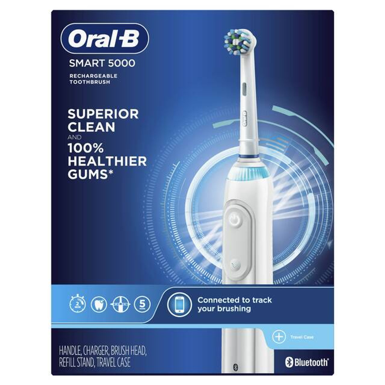 Chytrá řada Oral-B Smart 5000 with Bluetooth Bílé | CZ_OB93417