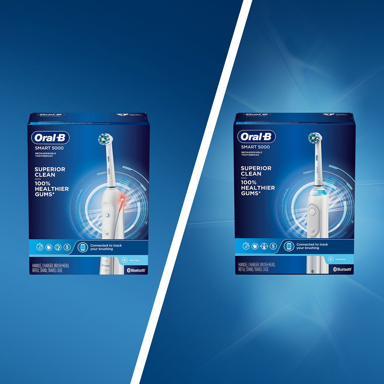 Chytrá řada Oral-B Smart 5000 with Bluetooth Bílé | CZ_OB93417