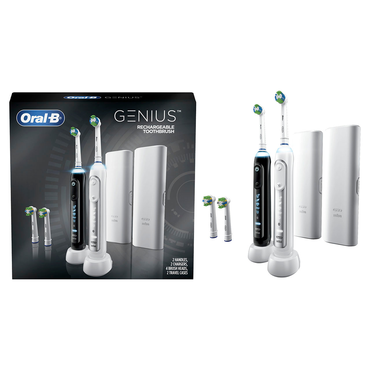 Geniální série Oral-B Genius 6000 Rechargeable Černé Bílé | CZ_OB93468