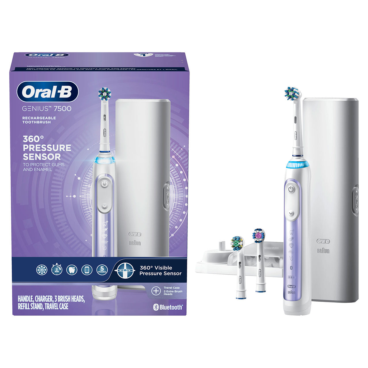 Geniální série Oral-B Genius 7500 Rechargeable Fialové | CZ_OB35530