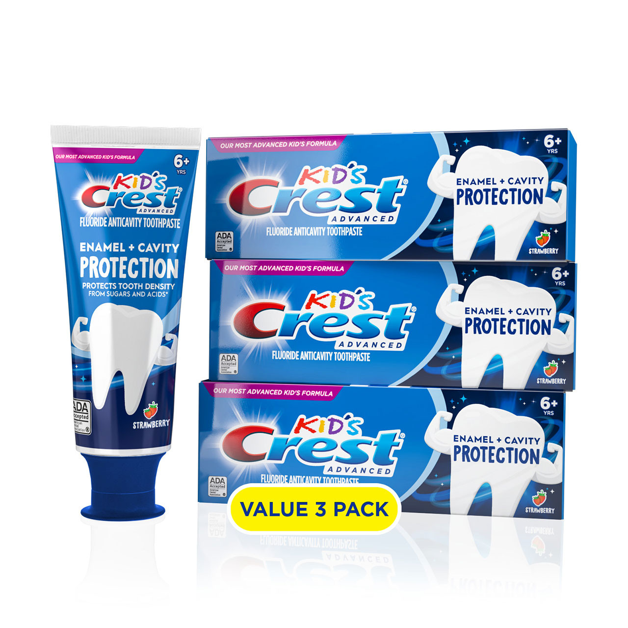 Náhradní kartáčkové hlavy Oral-B Crest Enamel + Cavity Protection Blankyt | CZ_OB63109