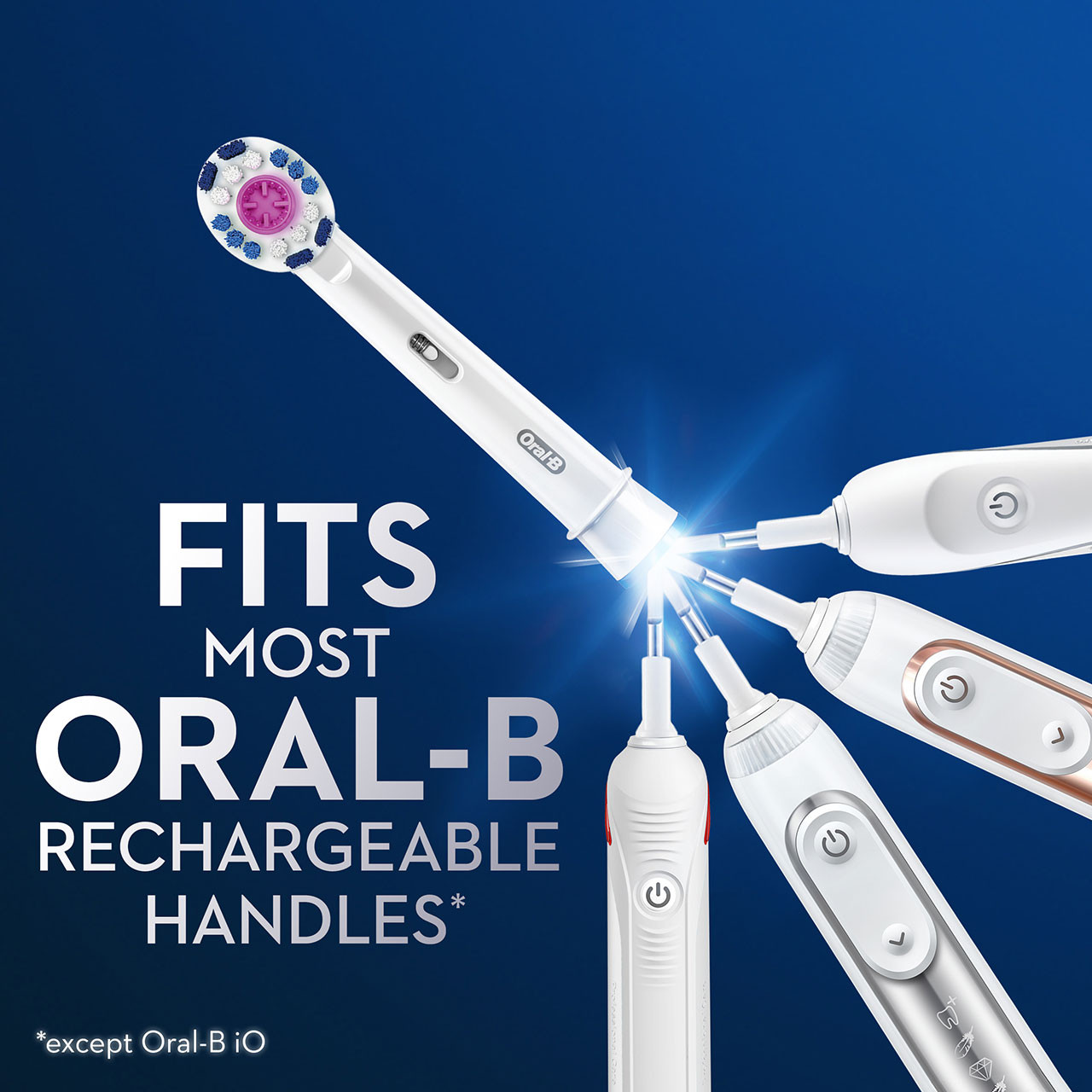 Ostatní Kartáčové hlavy Oral-B 3D White Electric Toothbrush Bílé | CZ_OB74171