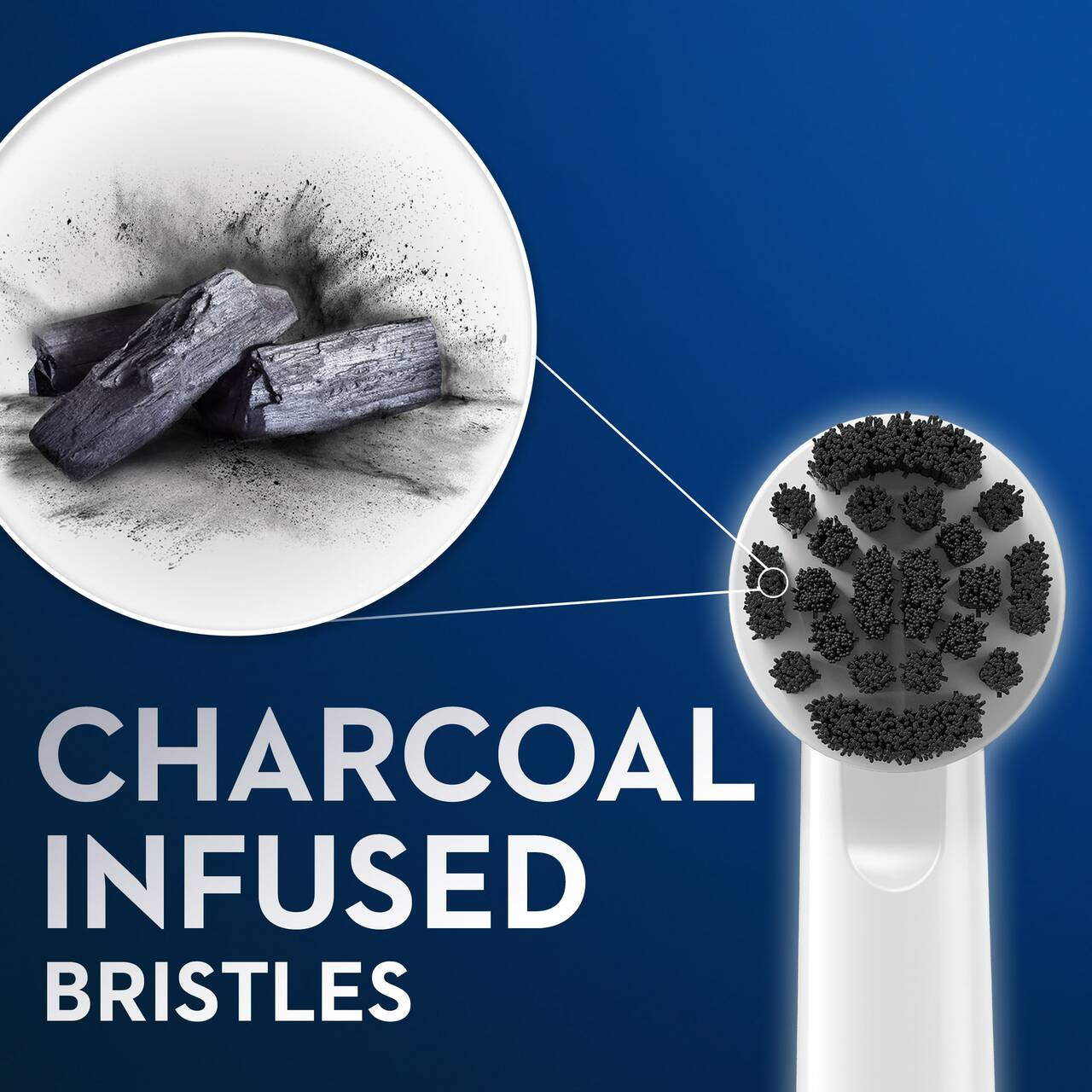 Ostatní Kartáčové hlavy Oral-B Charcoal bristles Šedé | CZ_OB93939