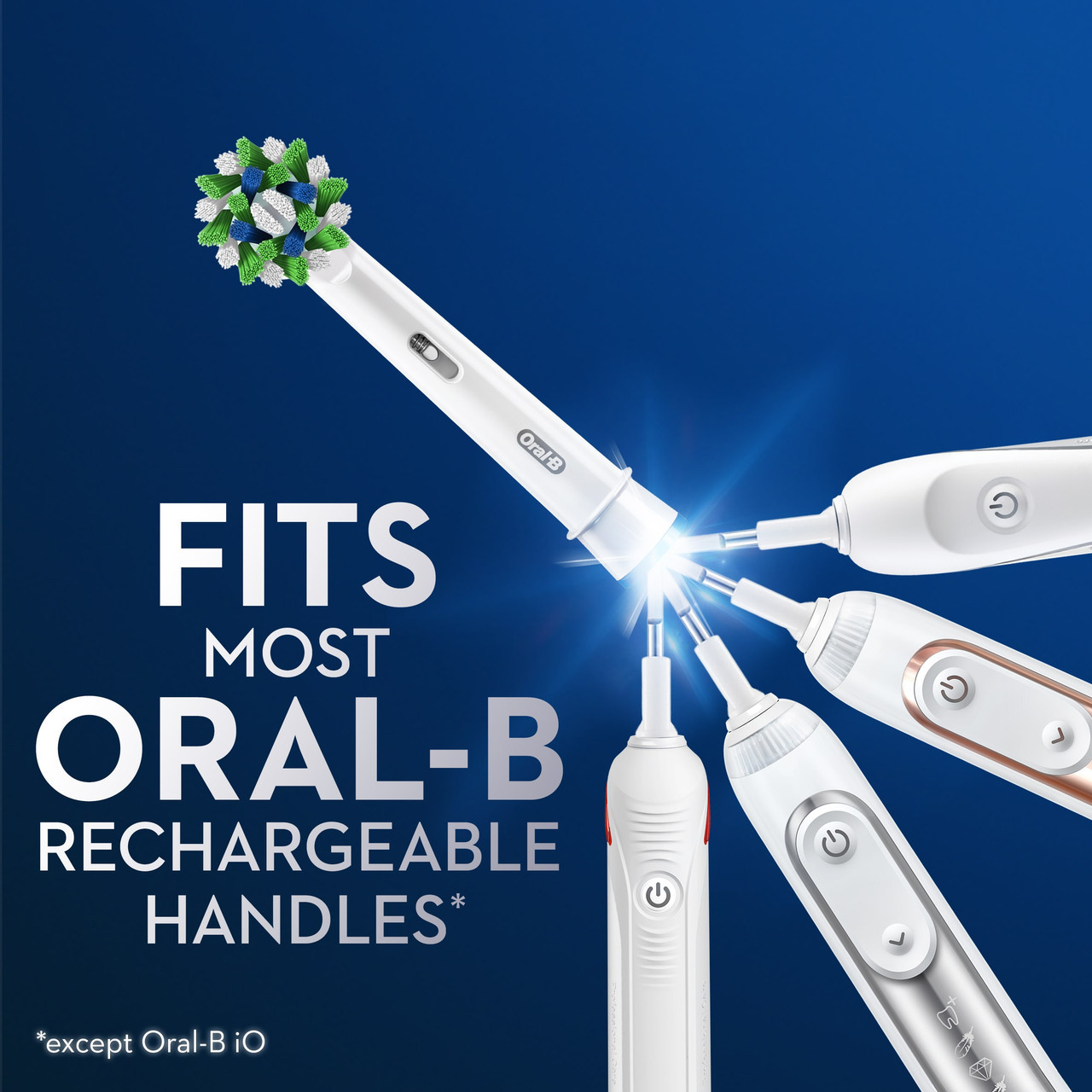 Ostatní Kartáčové hlavy Oral-B CrossAction X-Filament Bílé | CZ_OB65022