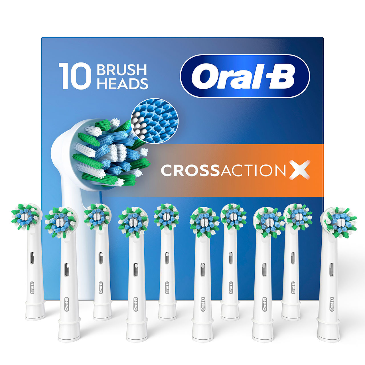 Ostatní Kartáčové hlavy Oral-B CrossAction X-Filament Blankyt | CZ_OB86097