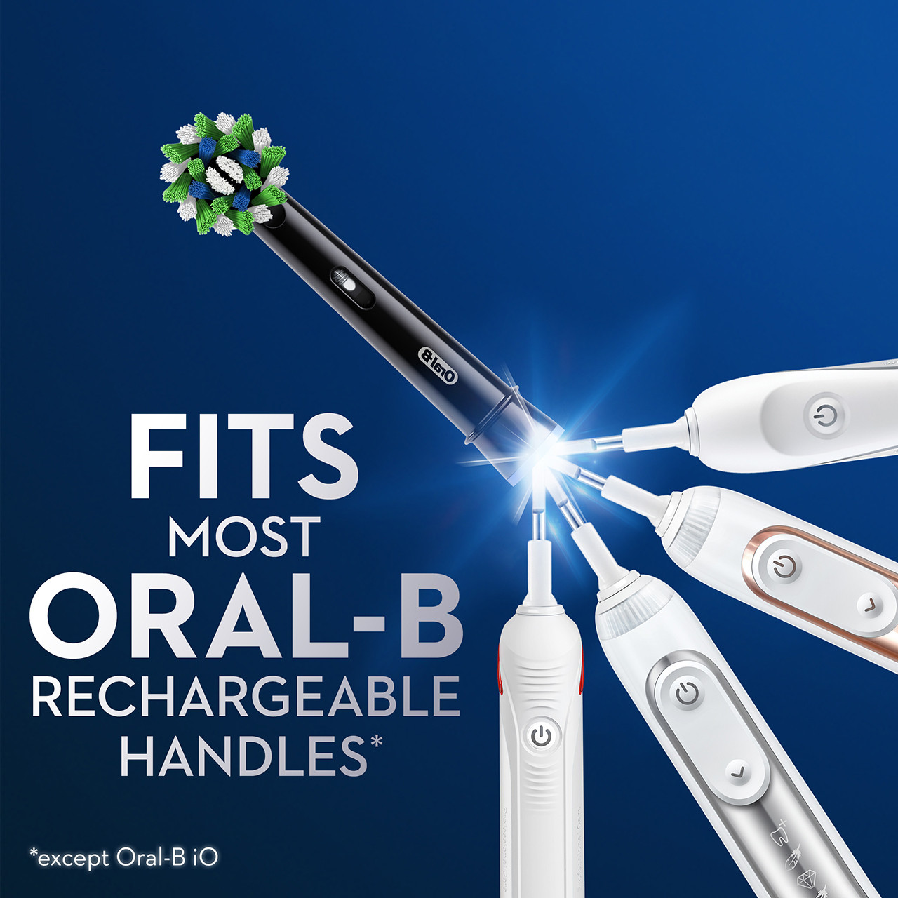 Ostatní Kartáčové hlavy Oral-B CrossAction Černé | CZ_OB21483