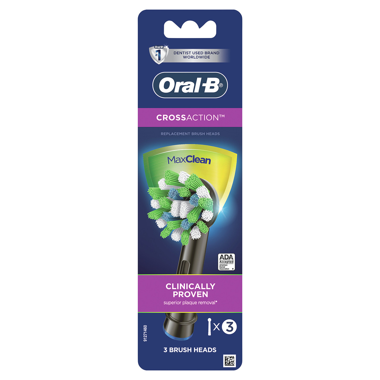 Ostatní Kartáčové hlavy Oral-B CrossAction Černé | CZ_OB21483