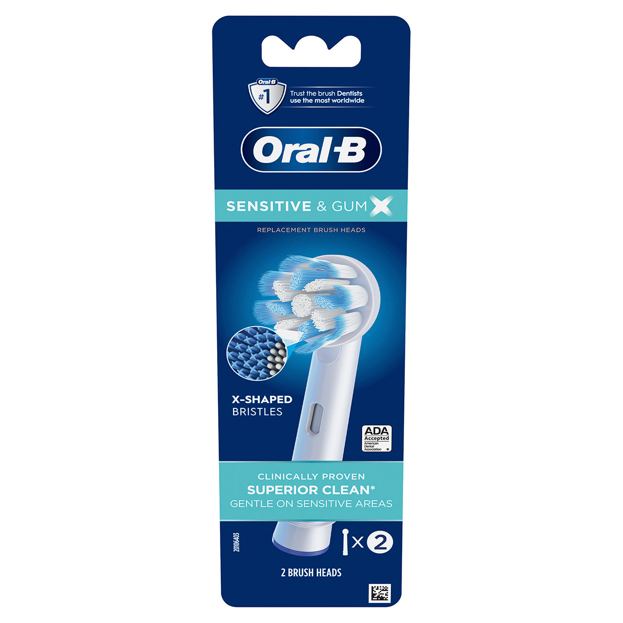 Ostatní Kartáčové hlavy Oral-B Sensitive & Gum X X-Filament Bílé | CZ_OB63961