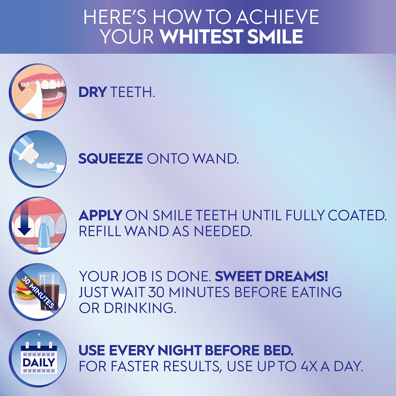 Příslušenství Oral-B 3DWhite Daily Whitening Serum Overnight Freshness Blankyt | CZ_OB29375