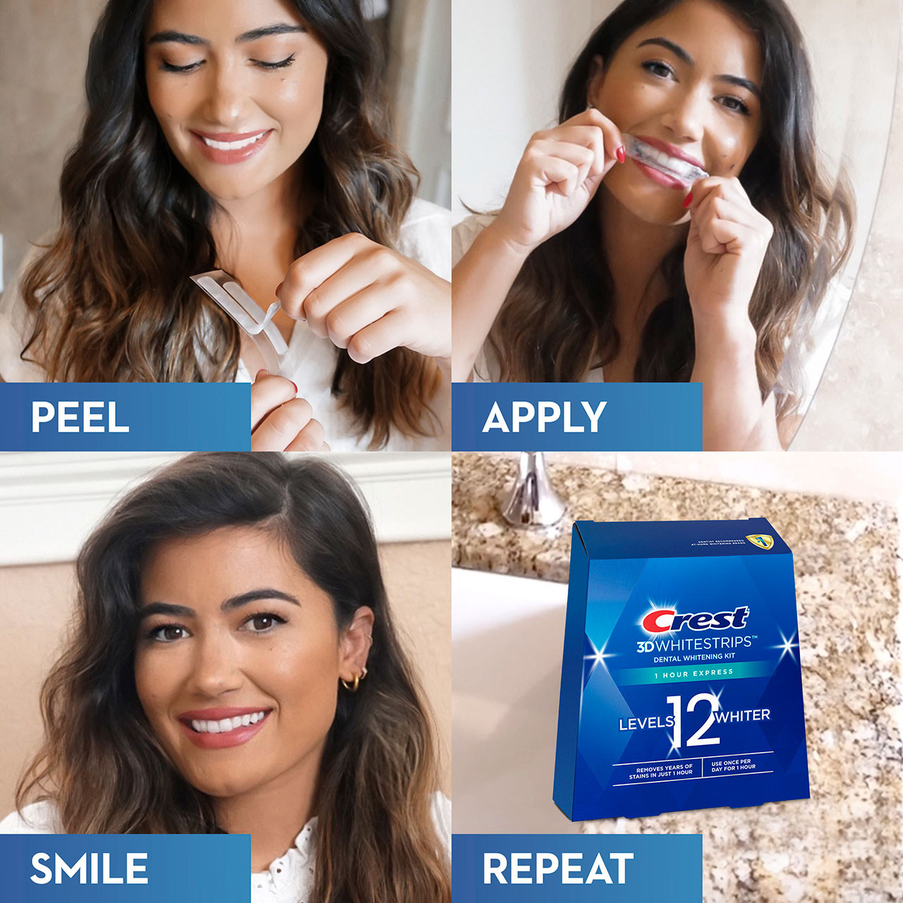 Příslušenství Oral-B 3DWhitestrips 1 Hour Express Blankyt | CZ_OB64782