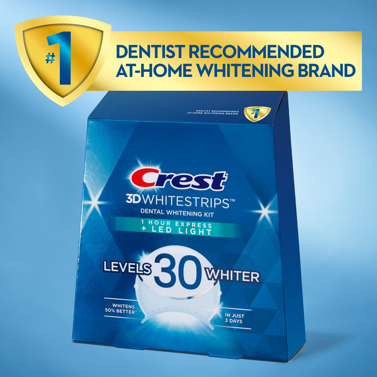 Příslušenství Oral-B Crest 3DWhitestrips Dental Whitening Kit 1 Hour Express + LED Světle | CZ_OB31951