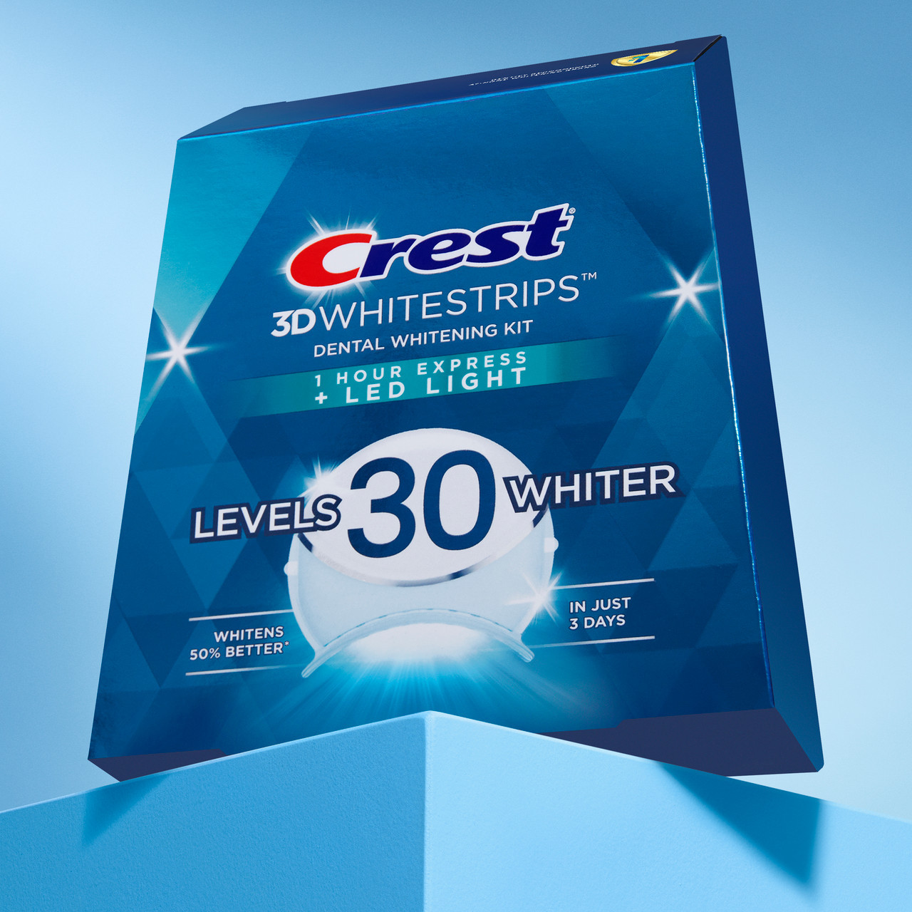 Příslušenství Oral-B Crest 3DWhitestrips Dental Whitening Kit 1 Hour Express + LED Světle | CZ_OB31951