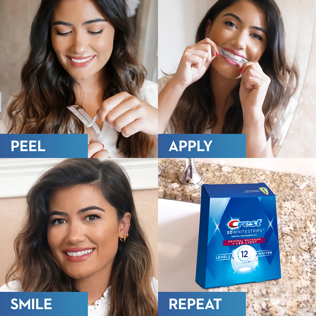 Příslušenství Oral-B Crest 3DWhitestrips Original Plus LED Světle | CZ_OB25464