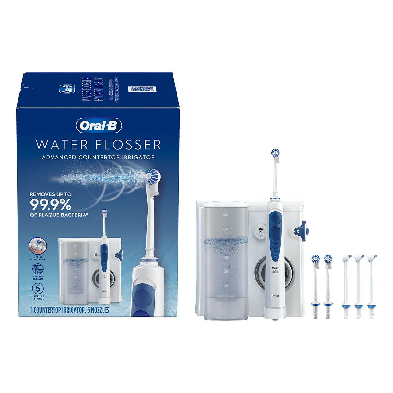 Příslušenství Oral-B Water Flosser Advanced Countertop Irrigator Bílé | CZ_OB79277