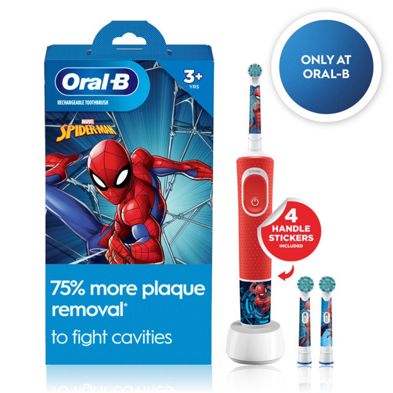 Svazky Oral-B Kids Spiderman Červené | CZ_OB60340