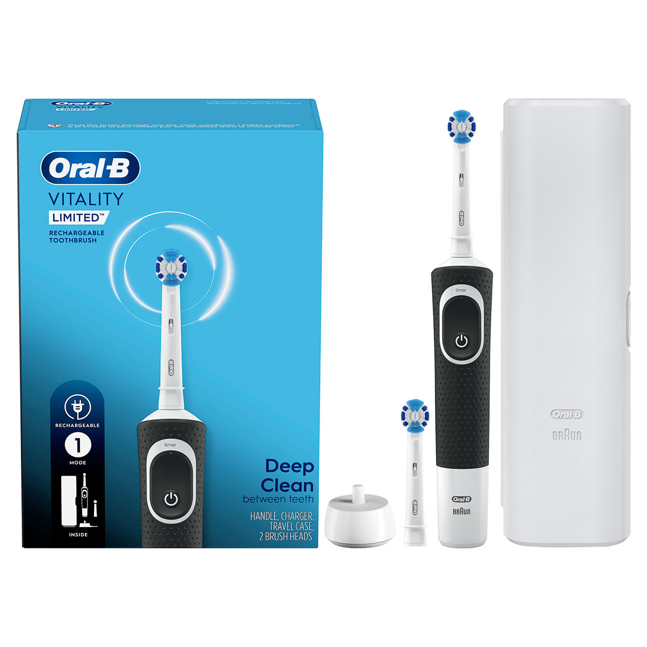 Řada Pro Oral-B Vitality Limited Rechargeable Bílé Černé | CZ_OB90477