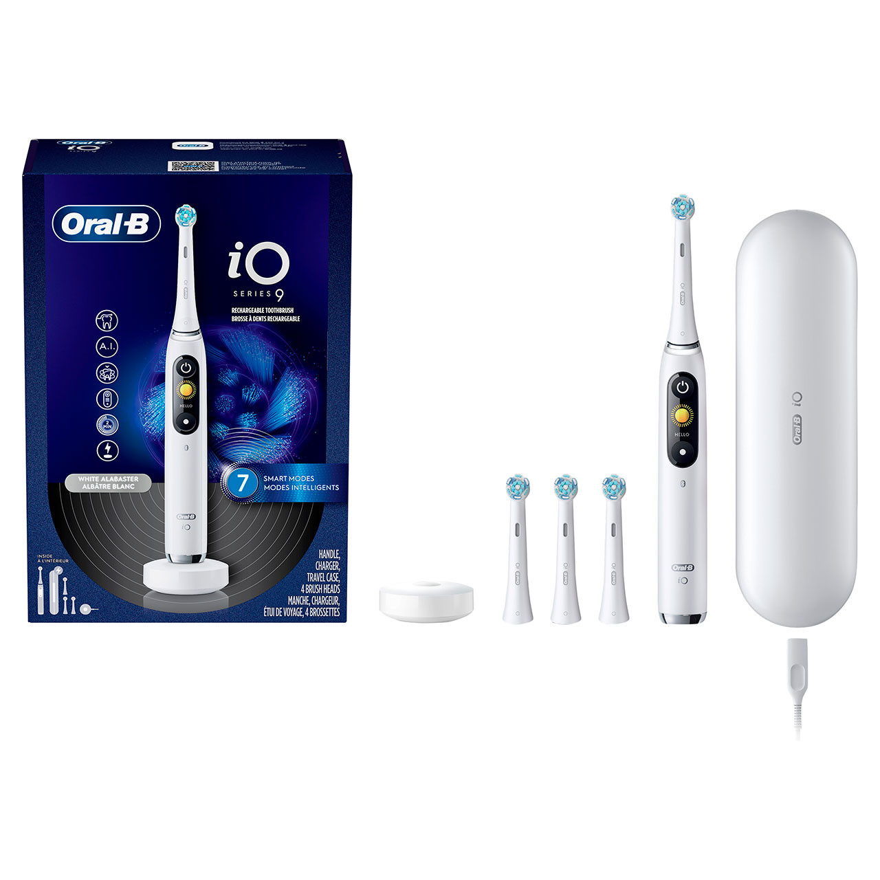 Řada iO Oral-B iO Series 9 Rechargeable Bílé | CZ_OB30569