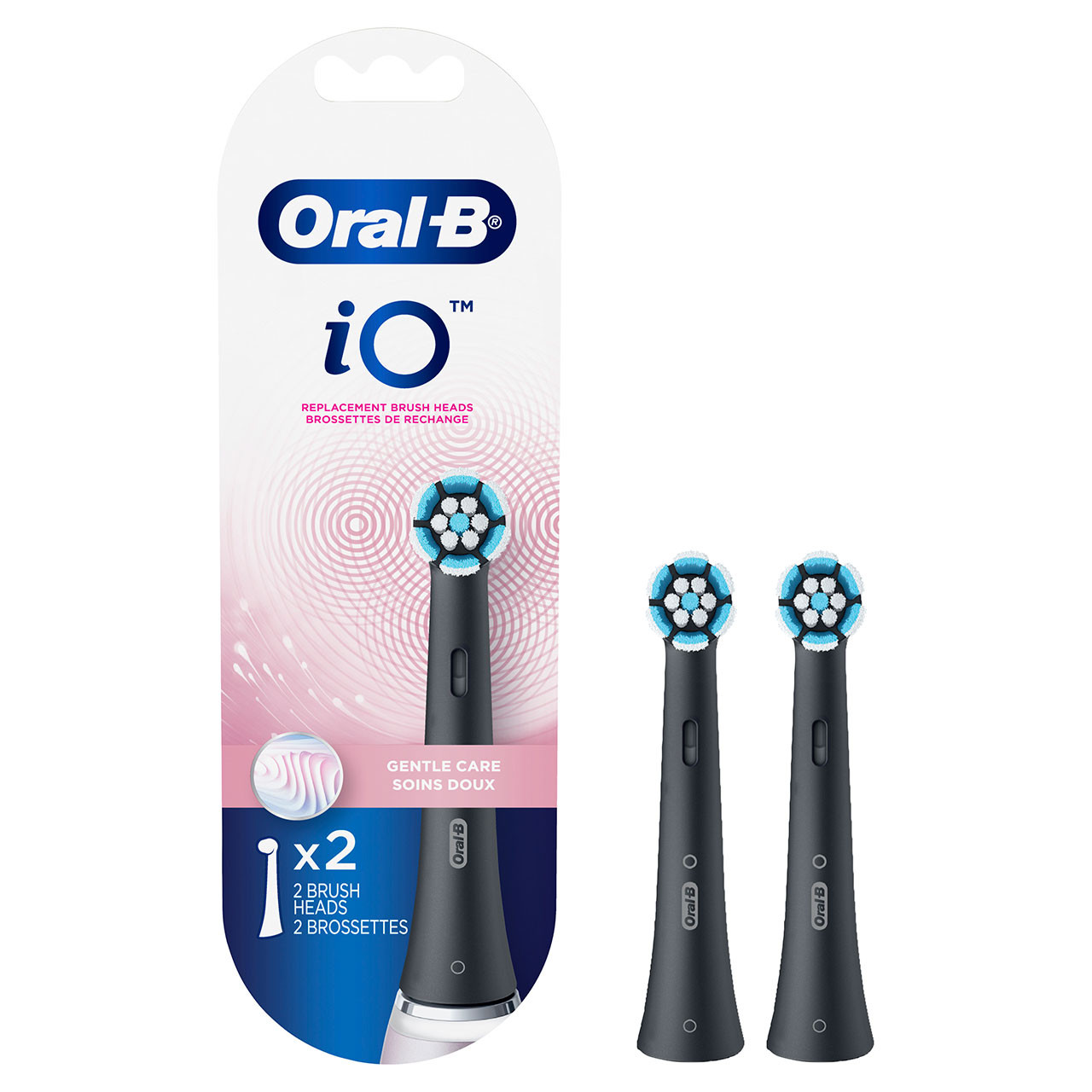 iO kartáčové hlavy Oral-B iO Gentle Care Černé | CZ_OB82444