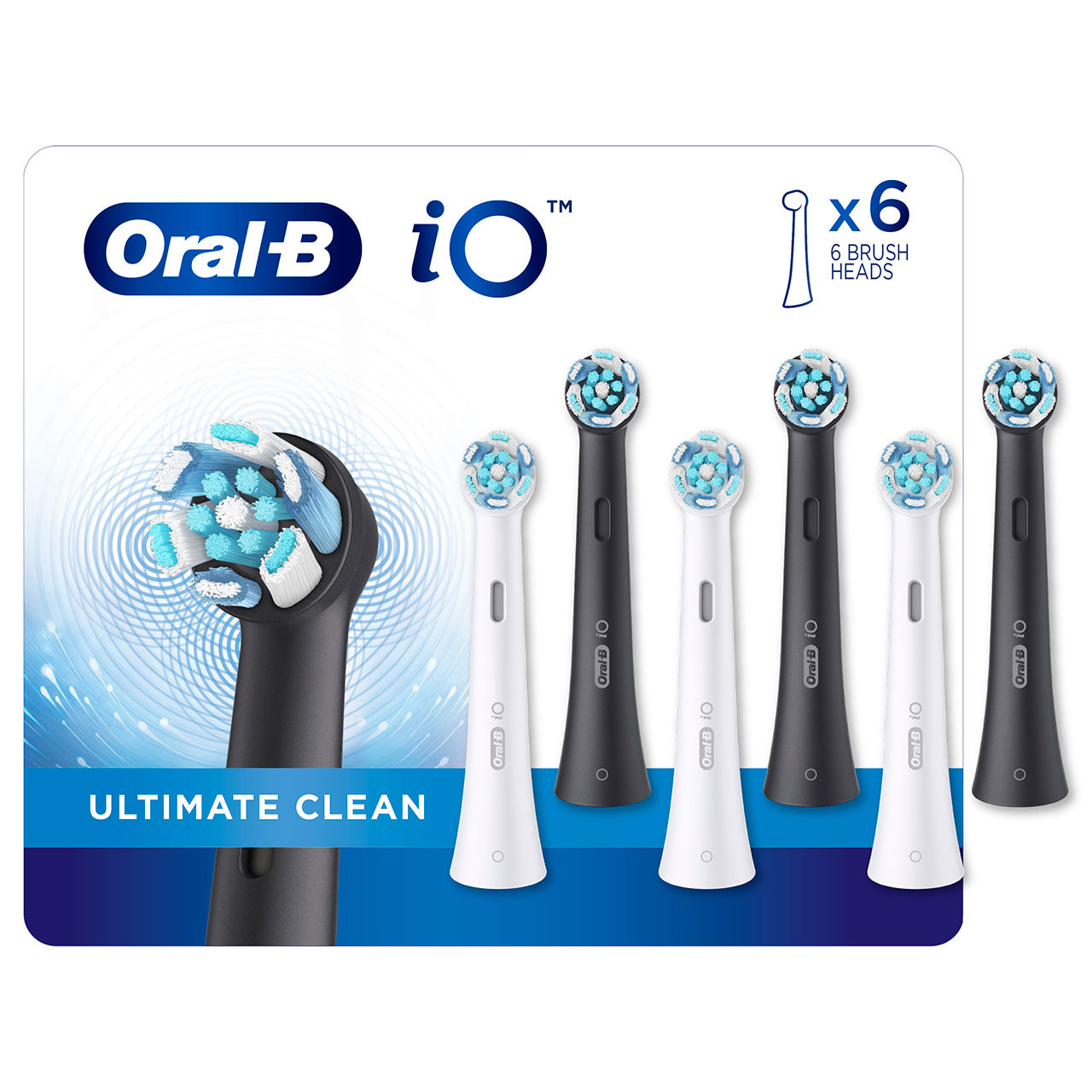 iO kartáčové hlavy Oral-B iO Ultimate Clean Bílé Černé | CZ_OB11883